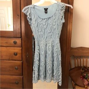 Rue21 Light Blue Lace Mini Dress